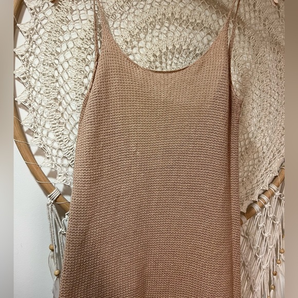 Onia Sweater Maxi Dress In Tan - Picture 10 of 10